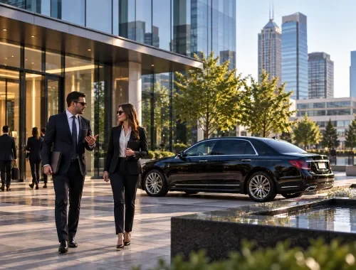 Corporate chauffeur transportation services